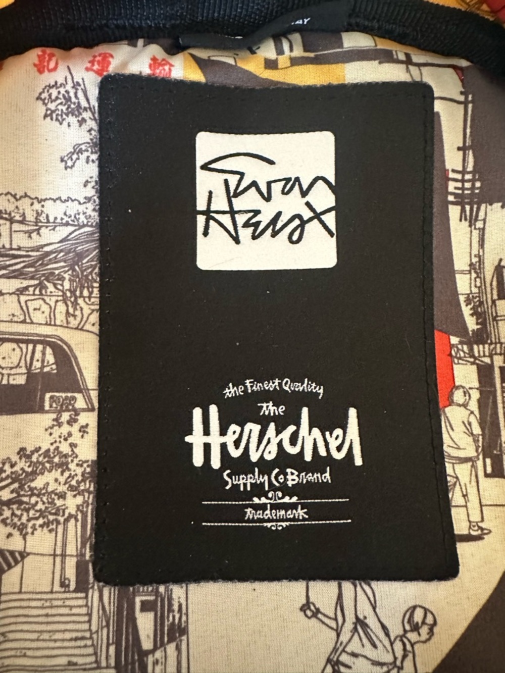 Herschel Backpack Asian Japanese Inspired Kanji Graphic Streetwear School Bag - Picture 8 of 14